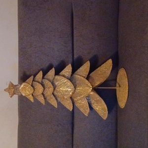 Metallic Gold Christmas  Tree 18" Tall 9" Wide